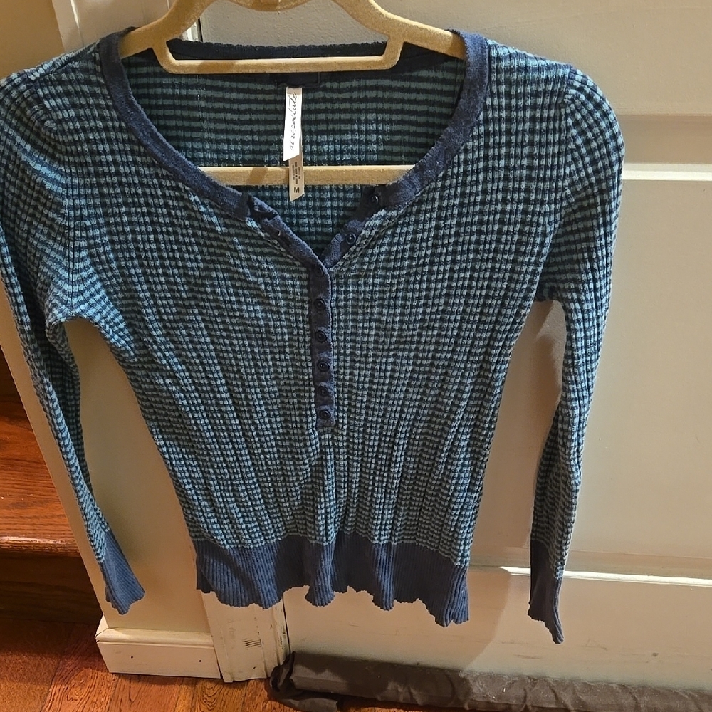Aeropostale Navy Checkered Cardigan